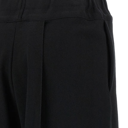 Issey Miyake Black Cotton Casual Pants
