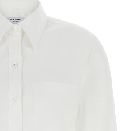Thom Browne White Cotton Blouse