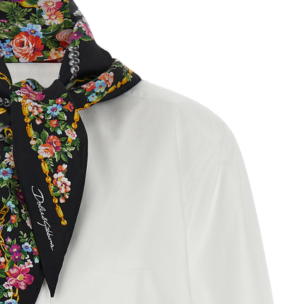 Dolce & Gabbana White Cotton Blouse