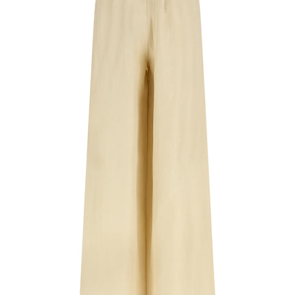Max Mara Beige Linen Casual Pants