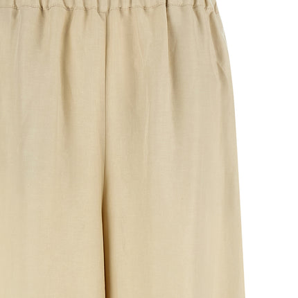 Max Mara Beige Linen Casual Pants
