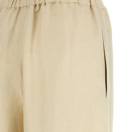 Max Mara Beige Linen Casual Pants