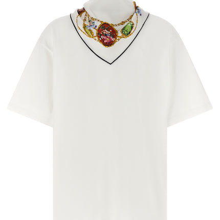 Dolce & Gabbana White Cotton T-Shirt