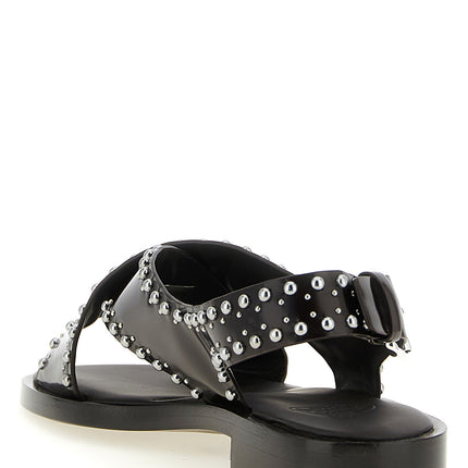 Church's Brown Calfskin Flat Sandals