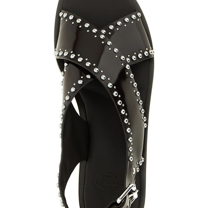 Church's Brown Calfskin Flat Sandals