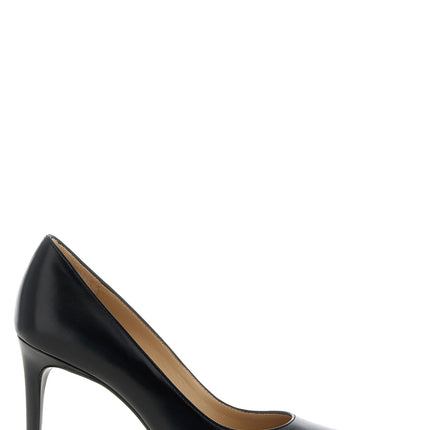 Stuart Weitzman Black Calfskin High Heel Pumps