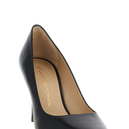 Stuart Weitzman Black Calfskin High Heel Pumps