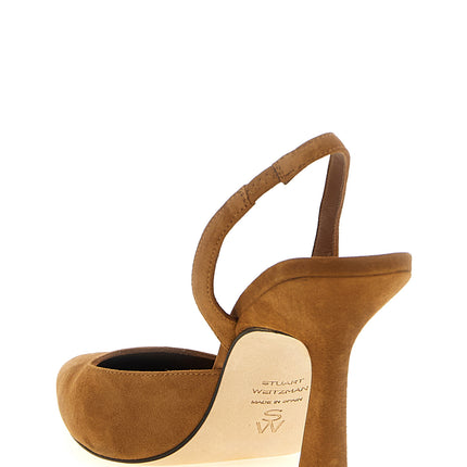 Stuart Weitzman Brown Goatskin High Heel Pumps