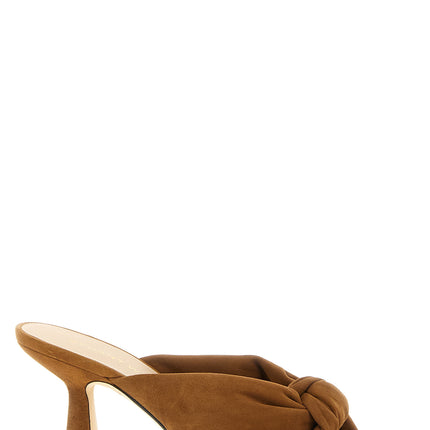 Stuart Weitzman Brown Polyethylene Stiletto Heel Sandals