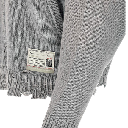 Maison Mihara Yasuhiro Gray Cotton Cardigan