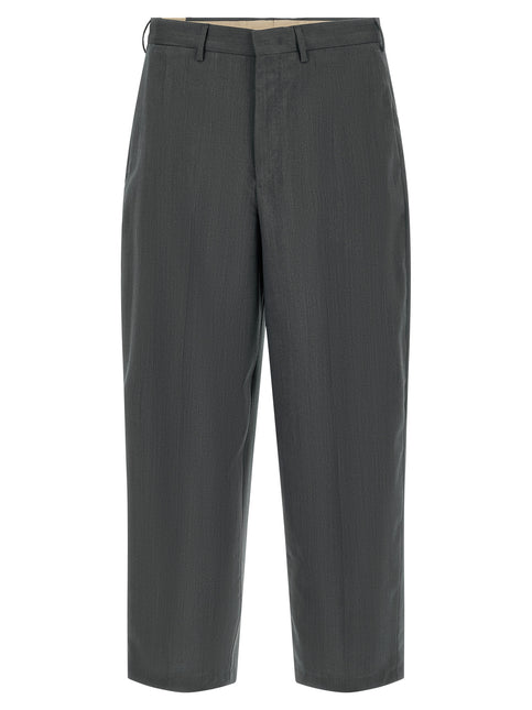 PT Torino Gray Virgin Wool Dress Pants