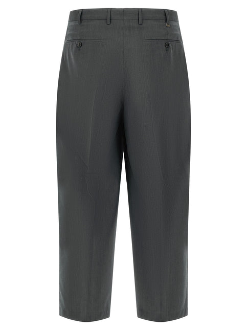 PT Torino Gray Virgin Wool Dress Pants