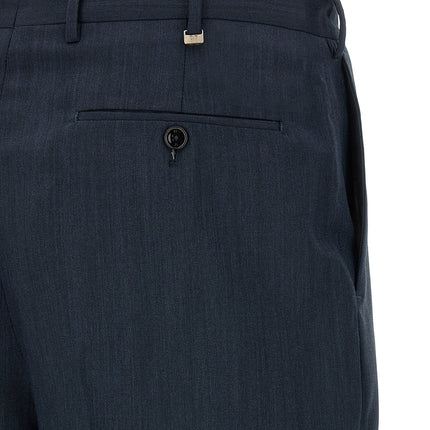 PT Torino Blue Virgin Wool Dress Pants