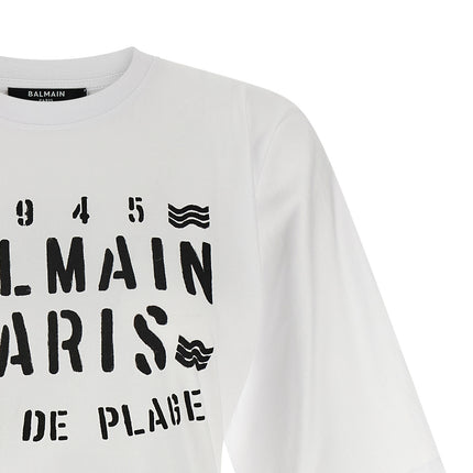 Balmain Bicolor Cotton T-Shirt
