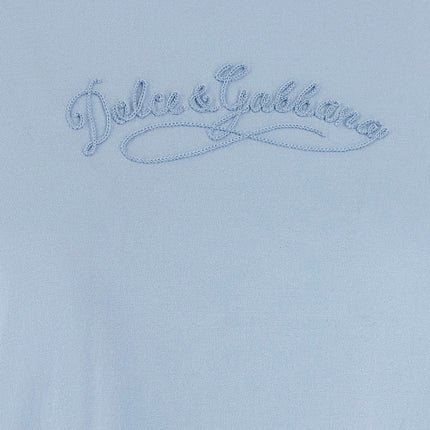 Dolce & Gabbana Blue Cotton T-Shirt