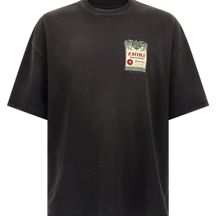 Amiri Black Cotton T-Shirt