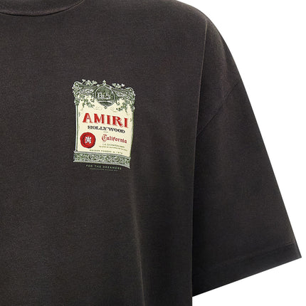 Amiri Black Cotton T-Shirt