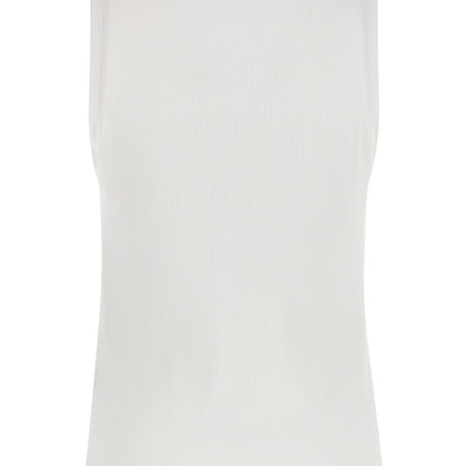 Balmain White Cotton Tank Tops
