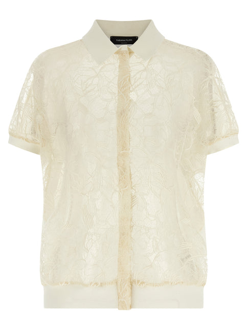 Fabiana Filippi Beige Silk Cardigan