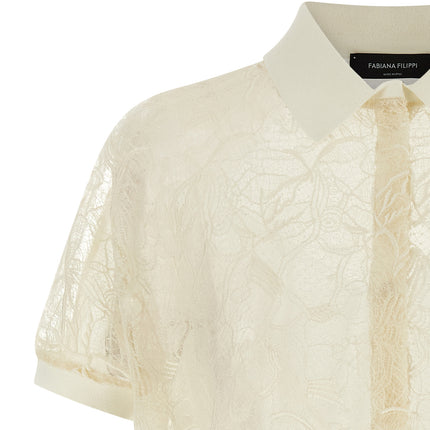 Fabiana Filippi Beige Silk Cardigan