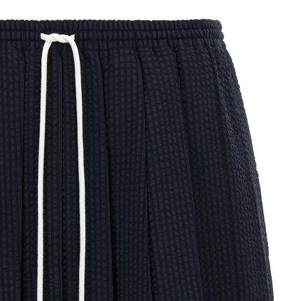 Thom Browne Blue Wool Long Skirt