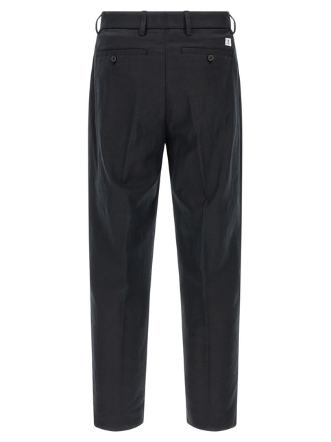 Department 5 Black Cotton Casual Pants