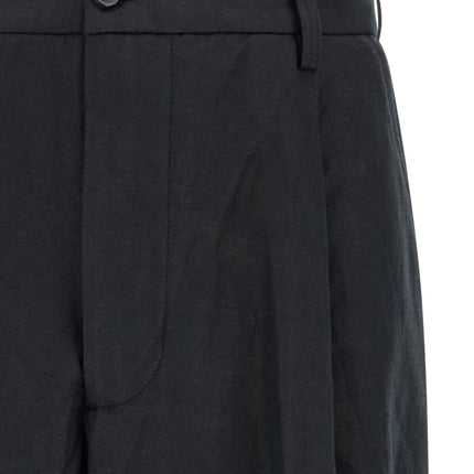 Department 5 Black Cotton Casual Pants