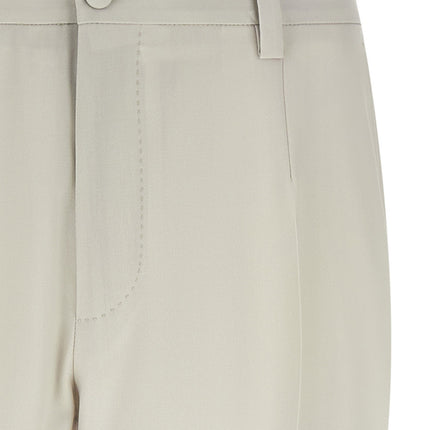 Dolce & Gabbana Beige Virgin Wool Dress Pants