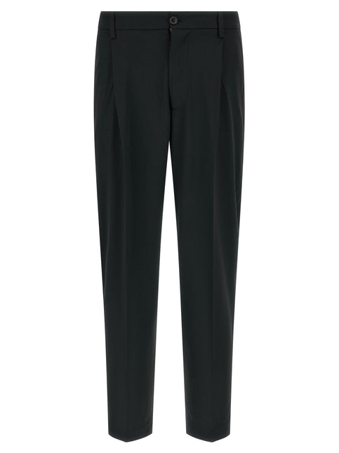 Department 5 Black Polyester Casual Pants