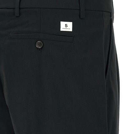 Department 5 Black Polyester Casual Pants
