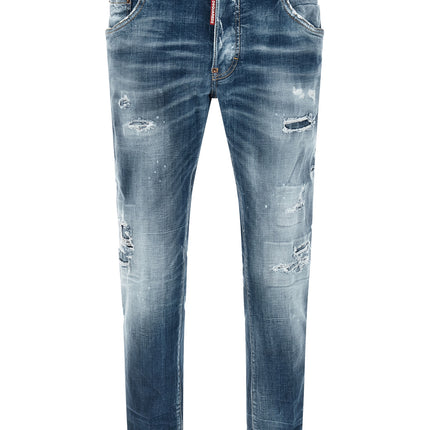 Dsquared² Blue Cotton Boyfriend Jeans