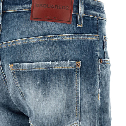 Dsquared² Blue Cotton Boyfriend Jeans