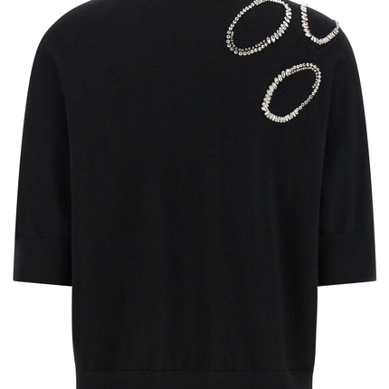 Dries Van Noten Black Merino Wool Cardigan
