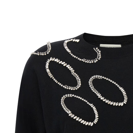 Dries Van Noten Black Merino Wool Cardigan