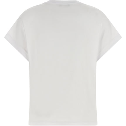 Balmain White Cotton T-Shirt