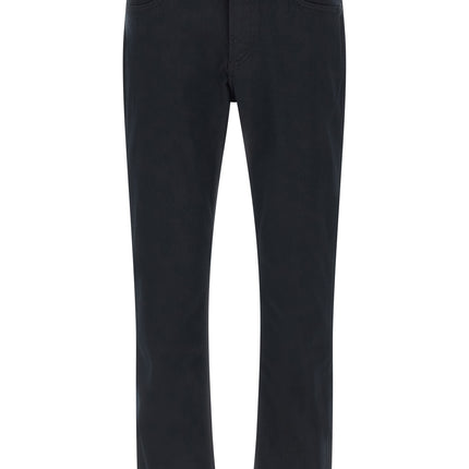 Hugo Boss Blue Polyester Straight-Leg Jeans