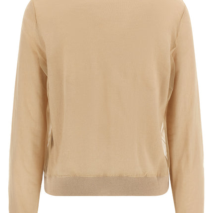 Fabiana Filippi Brown Virgin Wool Cardigan