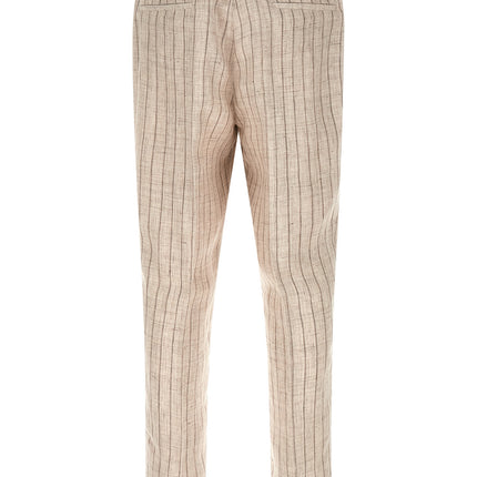 Brunello Cucinelli Beige Linen Casual Pants