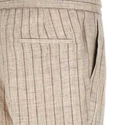 Brunello Cucinelli Beige Linen Casual Pants