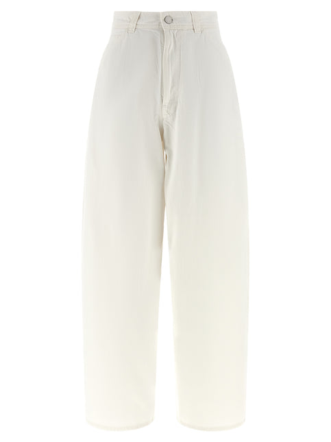 Lemaire White Cotton Jeans Denim