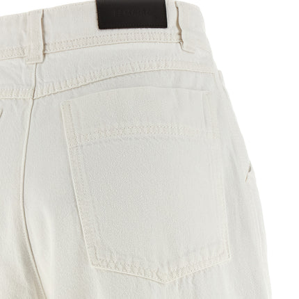 Lemaire White Cotton Jeans Denim