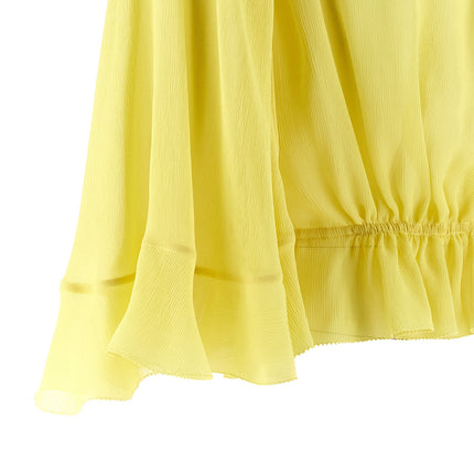 Alberta Ferretti Bicolor Acetate Blouse