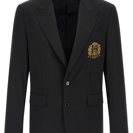Dolce & Gabbana Black Virgin Wool Blazer