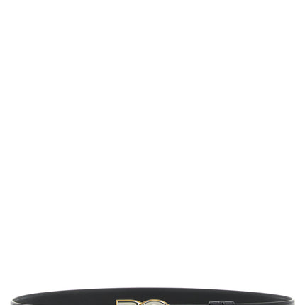 Dolce & Gabbana Black Calfskin Regular Belt
