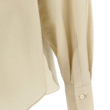Brunello Cucinelli Beige Cotton Blouse