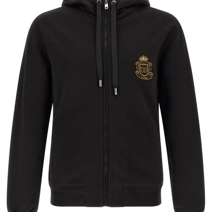 Dolce & Gabbana Black Cotton Sweatshirt