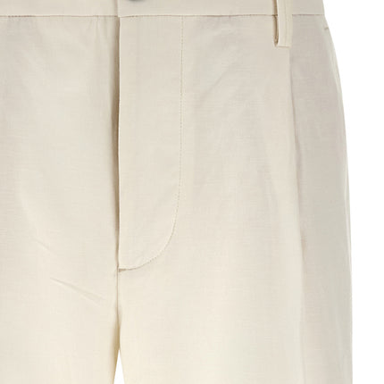 Department 5 White Cotton Casual Pants