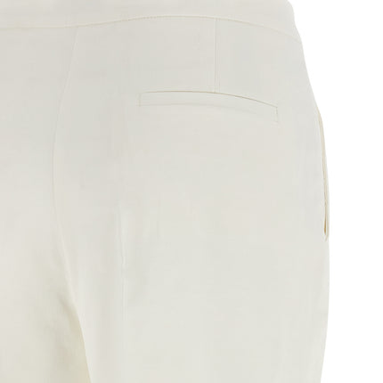 PINKO White Linen Casual Pants