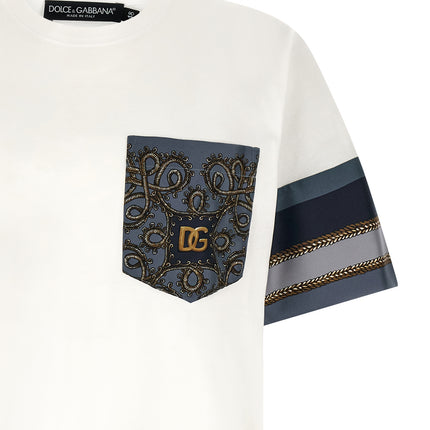 Dolce & Gabbana White Cotton T-Shirt