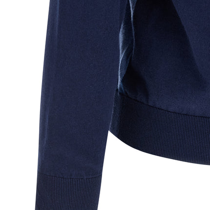 Ballantyne Blue Cotton Cardigan